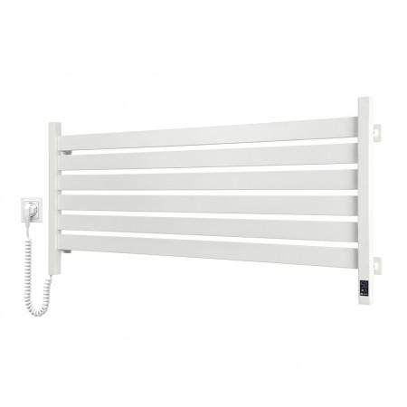 Електрична рушникосушка NAVIN Largo 1100х500 Sensor з Wi-Fi, широка лівобічна, білий оксамит
