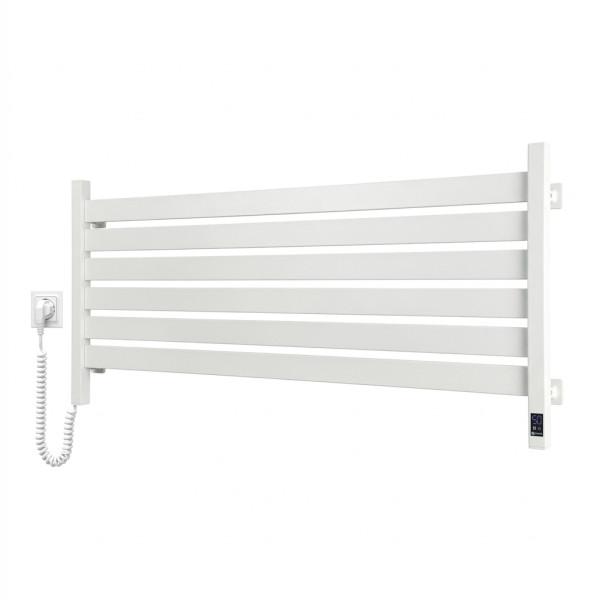 Електрична рушникосушка NAVIN Largo 1100х500 Sensor з Wi-Fi, широка лівобічна, білий оксамит