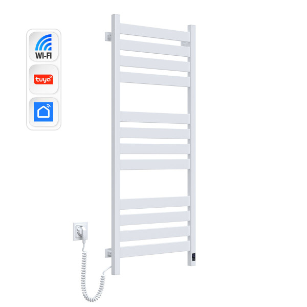 Рушникосушка Largo 500х1200 Sensor з Wi-Fi, лівобічна з таймером, білий оксамит