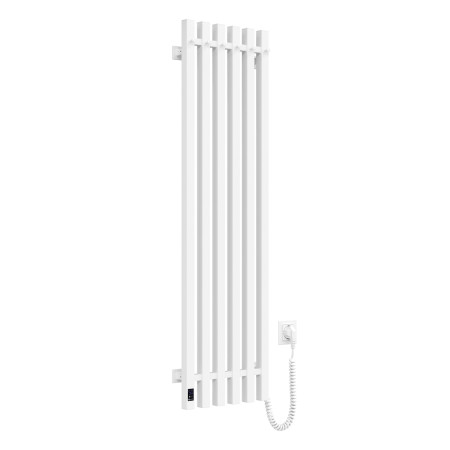 Electric heated towel rail Navin Levante 330x1200 Sensor right, white velvet