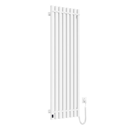 Electric heated towel rail Navin Levante 450x1400 Sensor right, white velvet