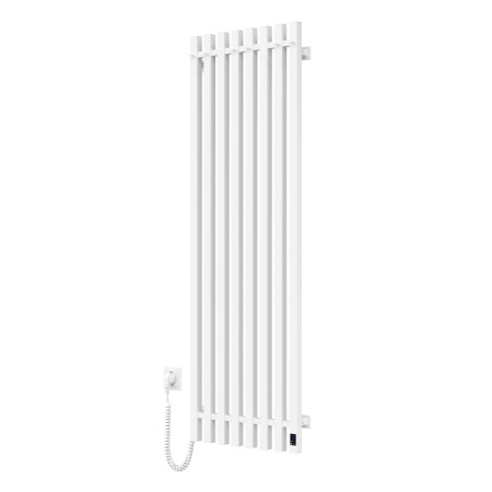 Electric heated towel rail Navin Levante 450x1400 Sensor left, white velvet