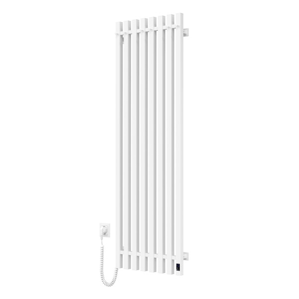 Electric heated towel rail Navin Levante 450x1400 Sensor left-hand, white velvet