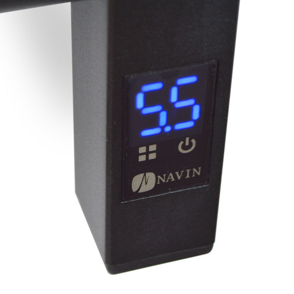 Полотенцесушитель электрический Navin Stugna 480х1000 Sensor с таймером, правый, цвет - черный муар