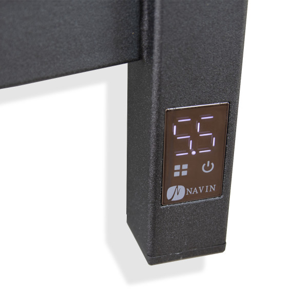 Электрический полотенцесушитель Navin Avalon 480х1000 Sensor левосторонний, черный муар