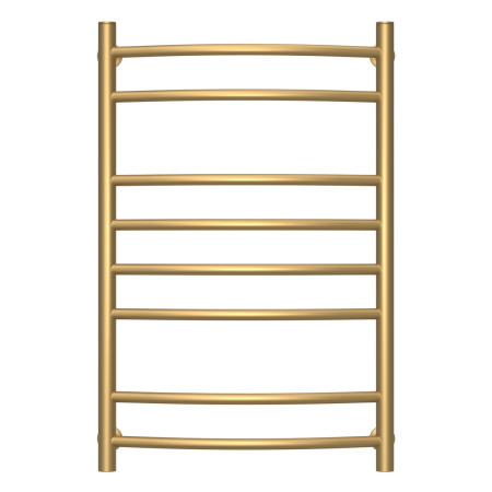 Water stainless heated towel rail Camellia 500x800 matte gold