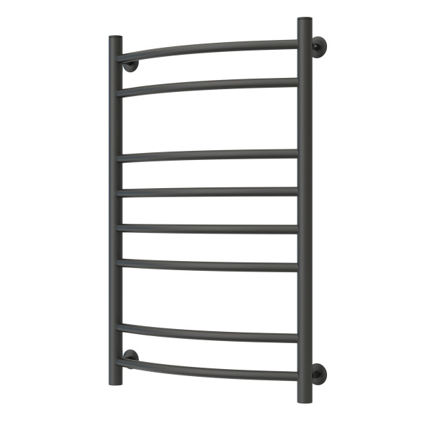 Water heated towel rail NAVIN Camellia 500x800, color - black moiré