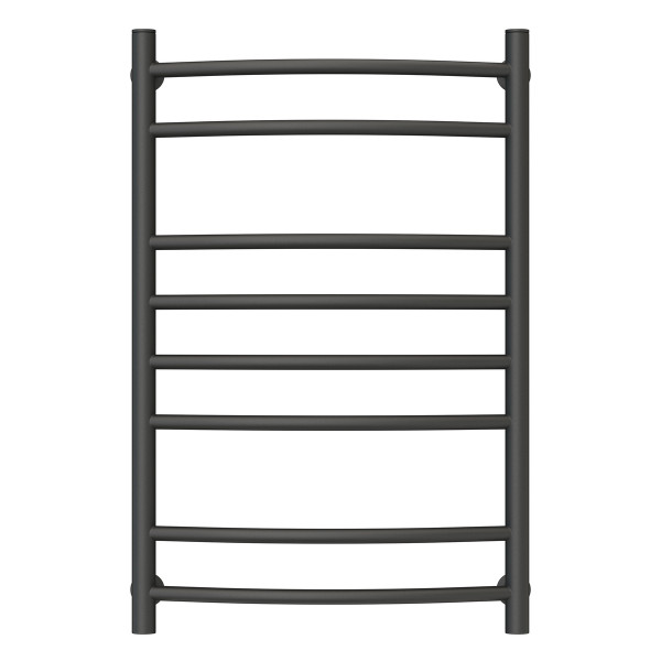 Water heated towel rail NAVIN Camellia 500x800, color - black moiré