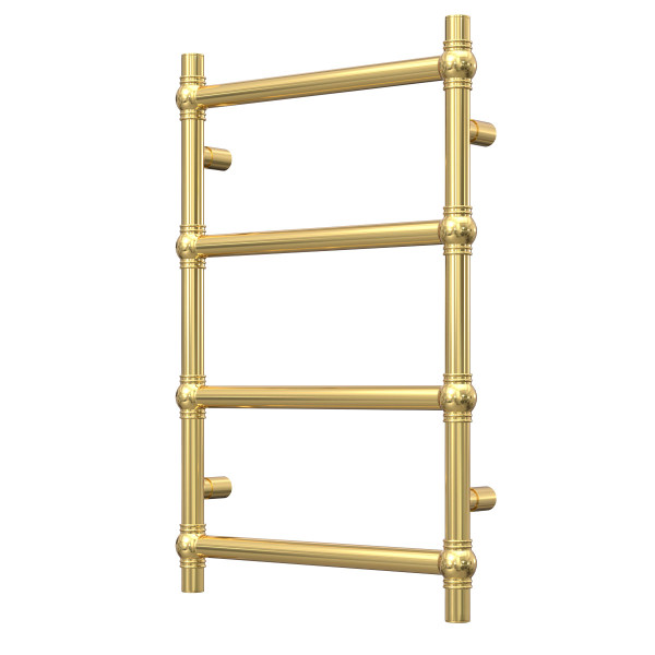 Water heated towel rail NAVIN Retro 500x800, gold