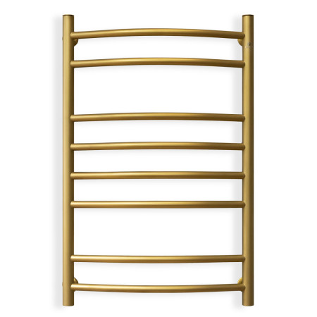Water stainless heated towel rail Camellia 500x800 matte gold