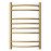 Water stainless heated towel rail Camellia 500x800 matte gold