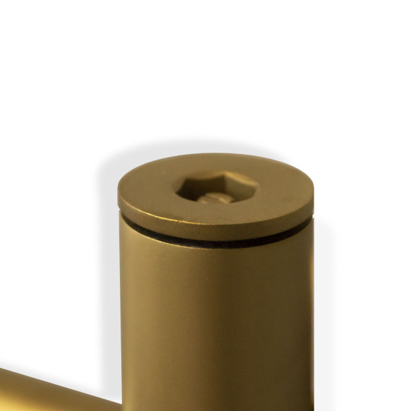 Водяна нержавіюча рушникосушарка Камелія 500х800, колір - матове золото
