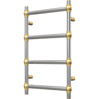 Retro heated towel rail 500x800 Golden balls