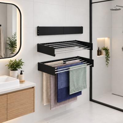 Wall-mounted folding clothes dryer NAVIN LinoFlat 100 cm – more space for drying