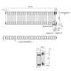 Horizontal radiator NAVIN Calidum 3-26 1164x300, 50 mm, anticor, white