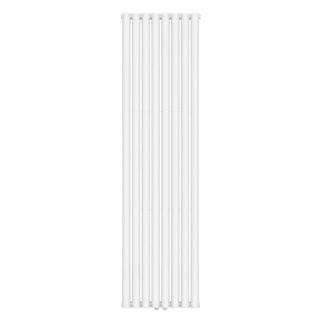 Vertical radiator Ellipse Double 480x1800-8 (50 mm), anticor, white