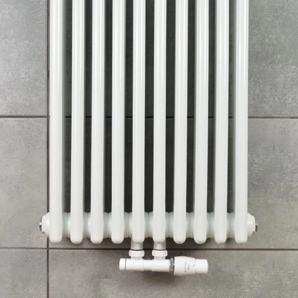 Vertical radiator NAVIN Calidum 3-10 460x1800 bottom central connection 50 mm, anticor, white