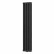 NAVIN Calidum 3-8 Vertical Radiator, 372 × 1800 mm, 50 mm Bottom-Center Connection, Anticor, black moire
