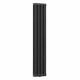 NAVIN Calidum 3-8 Vertical Radiator, 372 × 1800 mm, 50 mm Bottom-Center Connection, Anticor, black moire