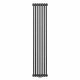 NAVIN Calidum 3-8 Vertical Radiator, 372 × 1800 mm, 50 mm Bottom-Center Connection, Anticor, black moire