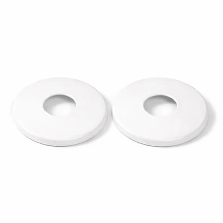 Decorative masking rosette NAVIN 22mm, set - 2pcs, color - white