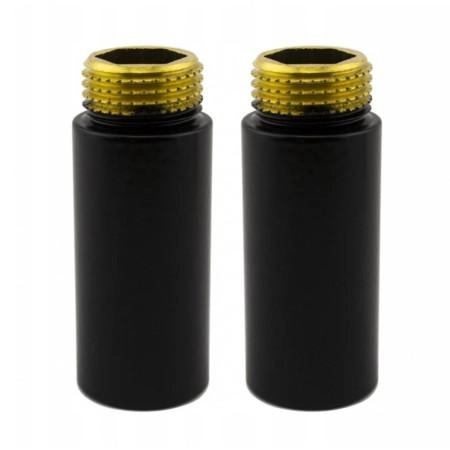 Комплект подовжувачів NAVIN M22×1,5 × 1/2", 50 мм, чорний муар, 2 шт