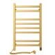 Avangard 480x800 Sensor left-hand heated towel rail with timer, matte gold 