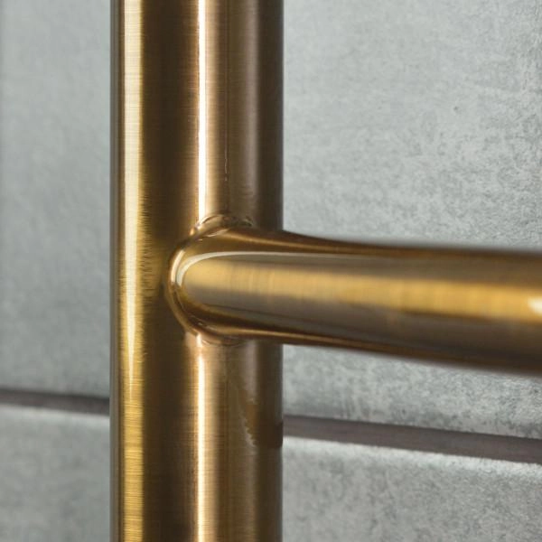 Water stainless heated towel rail Camellia 500x800 bronze