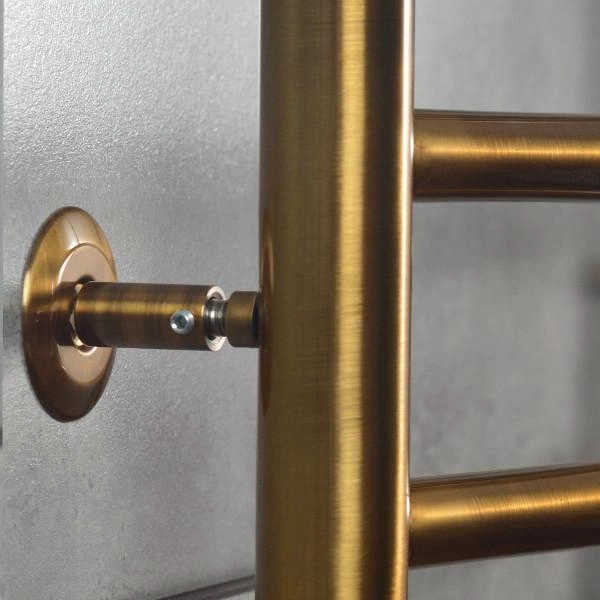 Water stainless heated towel rail Camellia 500x800 bronze