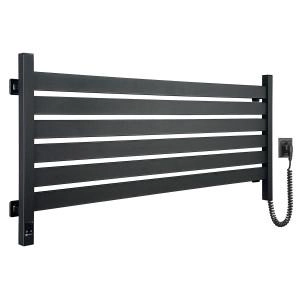 Електрична рушникосушка NAVIN Largo 1100х500 Sensor з Wi-Fi, широка правобічна, чорний муар