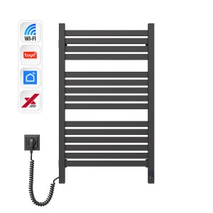 Електрична рушникосушка NAVIN Авангард X 480х800 Sensor з WI-FI лівобічна, чорний муар