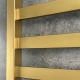 Avangard 480x800 Sensor left-hand heated towel rail with timer, matte gold 