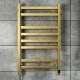 Avangard 480x800 Sensor left-hand heated towel rail with timer, matte gold 