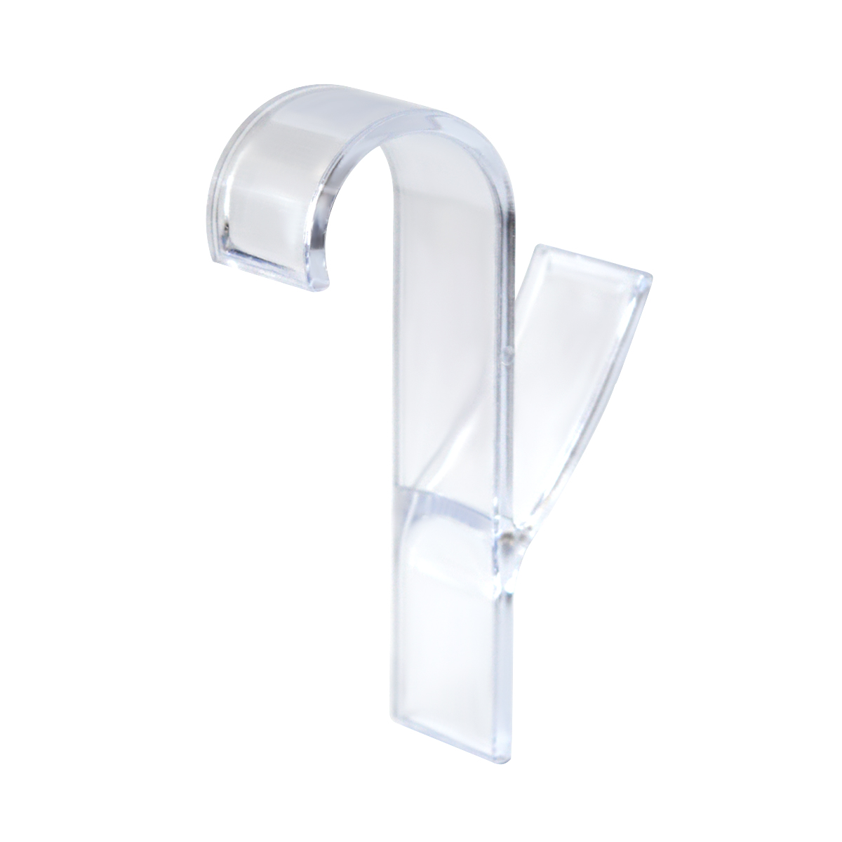 Transparent towel hook